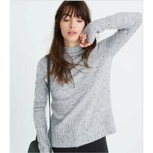MADEWELL Merino Wool  Donegal Inland Turtleneck Sweater in Coziest Yarn // XS